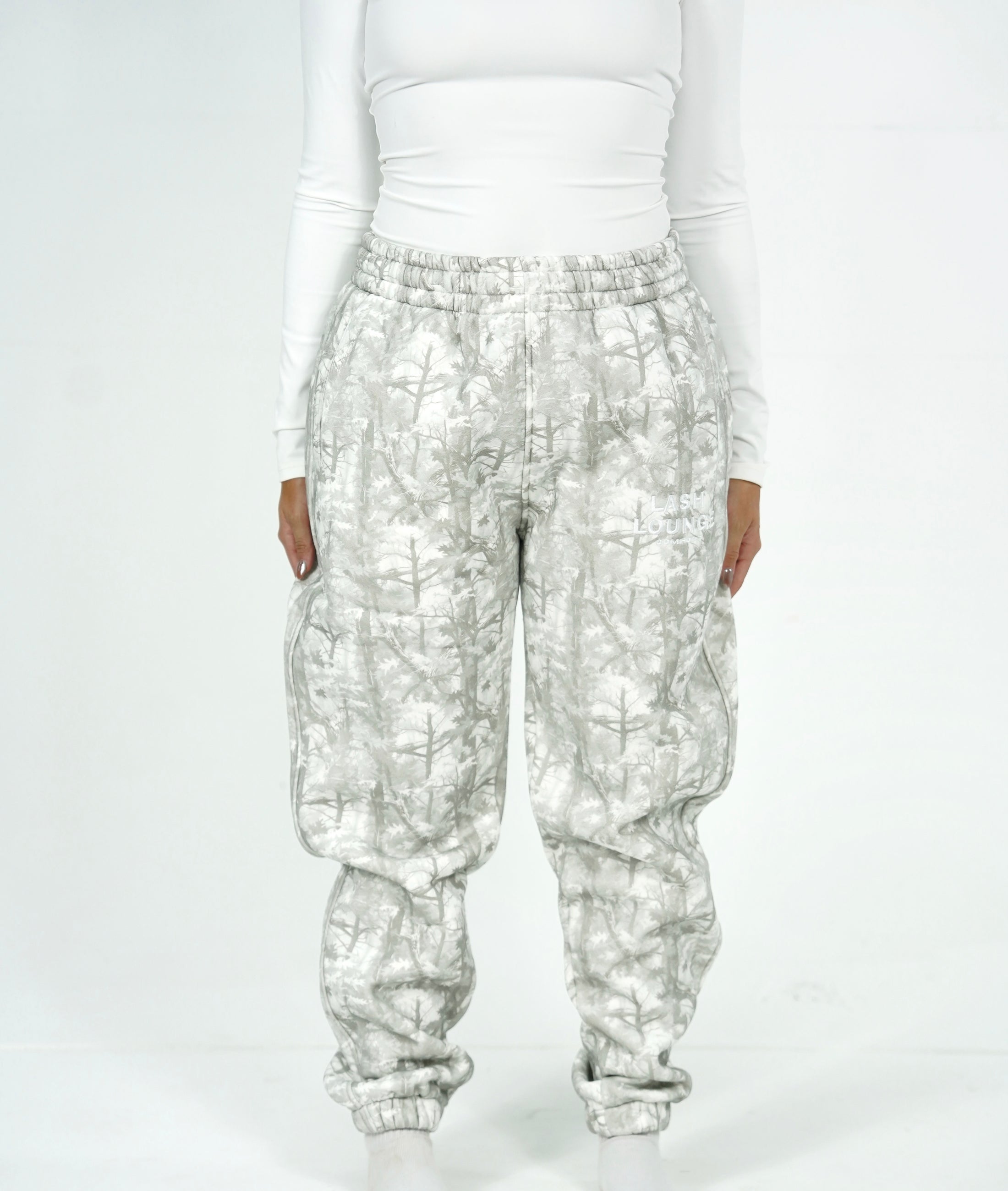 Oat camo boyfriend sweatpants